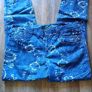 Lauren Ralph Lauren Blue & White Pants EUC